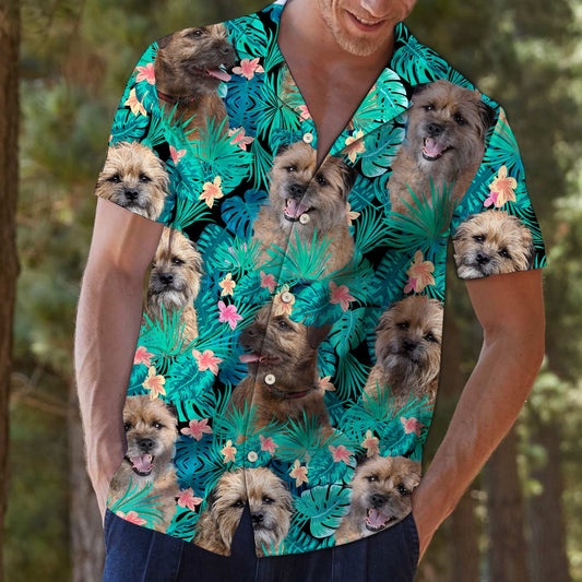 Border Terrier Tropical T0307 - Hawaii Shirt