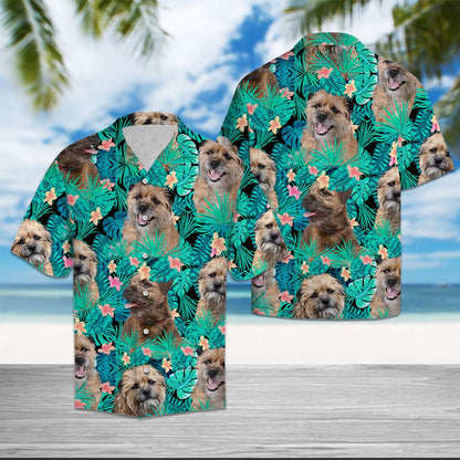 Border Terrier Tropical T0307 - Hawaii Shirt