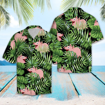 Pig Green Tropical G5703 - Hawaii Shirt