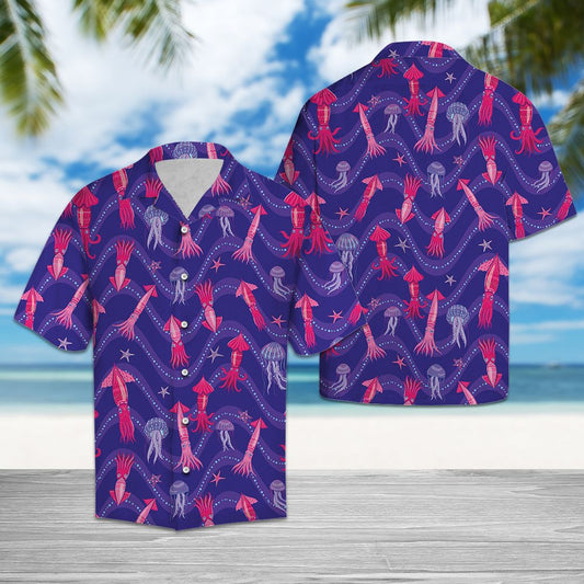 Lovely Squid G5703 - Hawaii Shirt