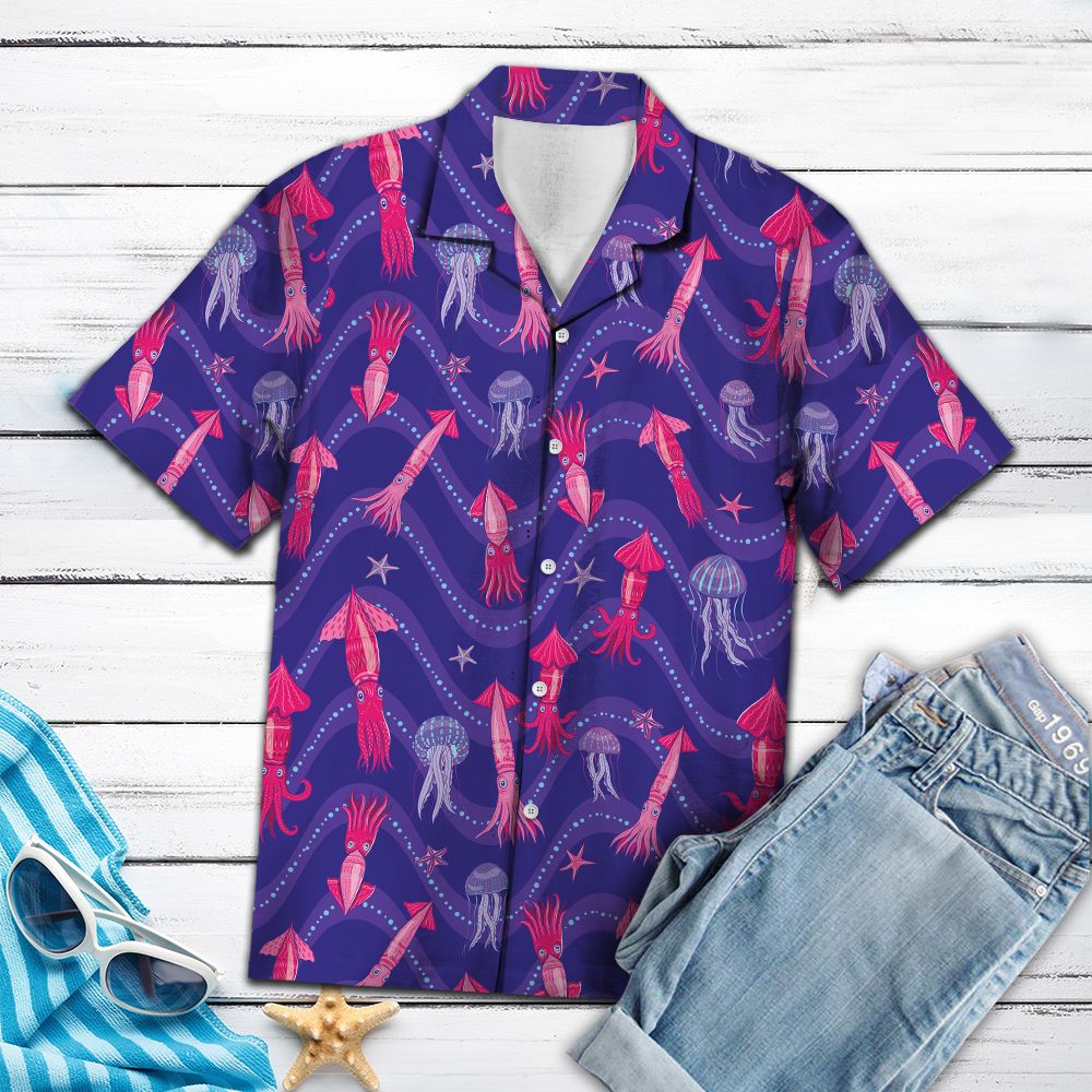 Lovely Squid G5703 - Hawaii Shirt