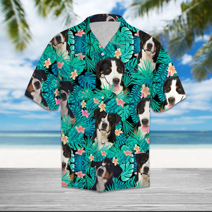 Greater Swiss Mountain Dog Tropical T0307 - Hawaii Shirt