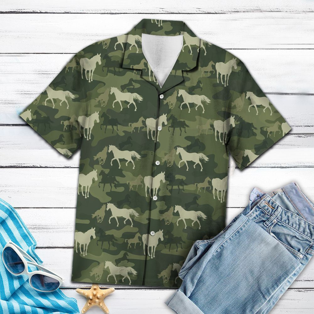 Horse Camo G5703 - Hawaii Shirt