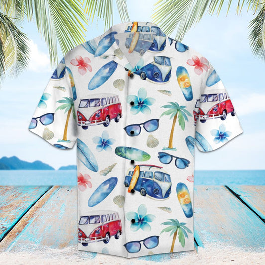 Amazing Hippie Bus H3764 - Hawaii Shirt