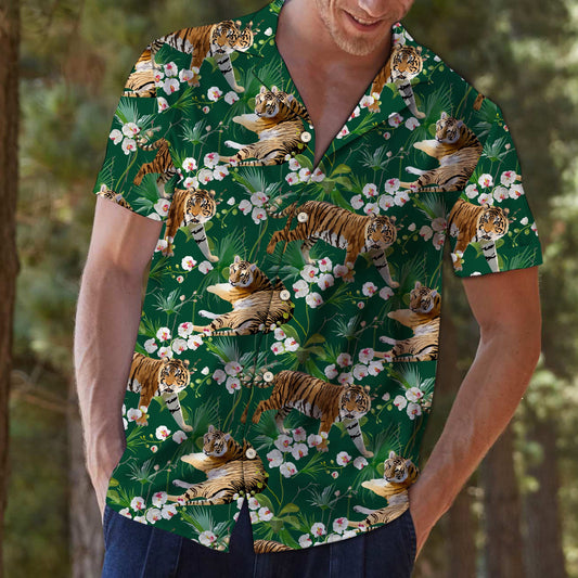 Tiger Tropical Forest T0307 - Hawaii Shirt