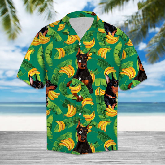 Tropical Banana Doberman Pinscher H3704 - Hawaii Shirt