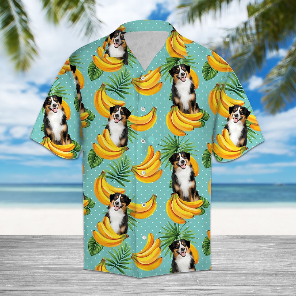 Tropical Banana Miniature Australian Shepherd H3719 - Hawaii Shirt