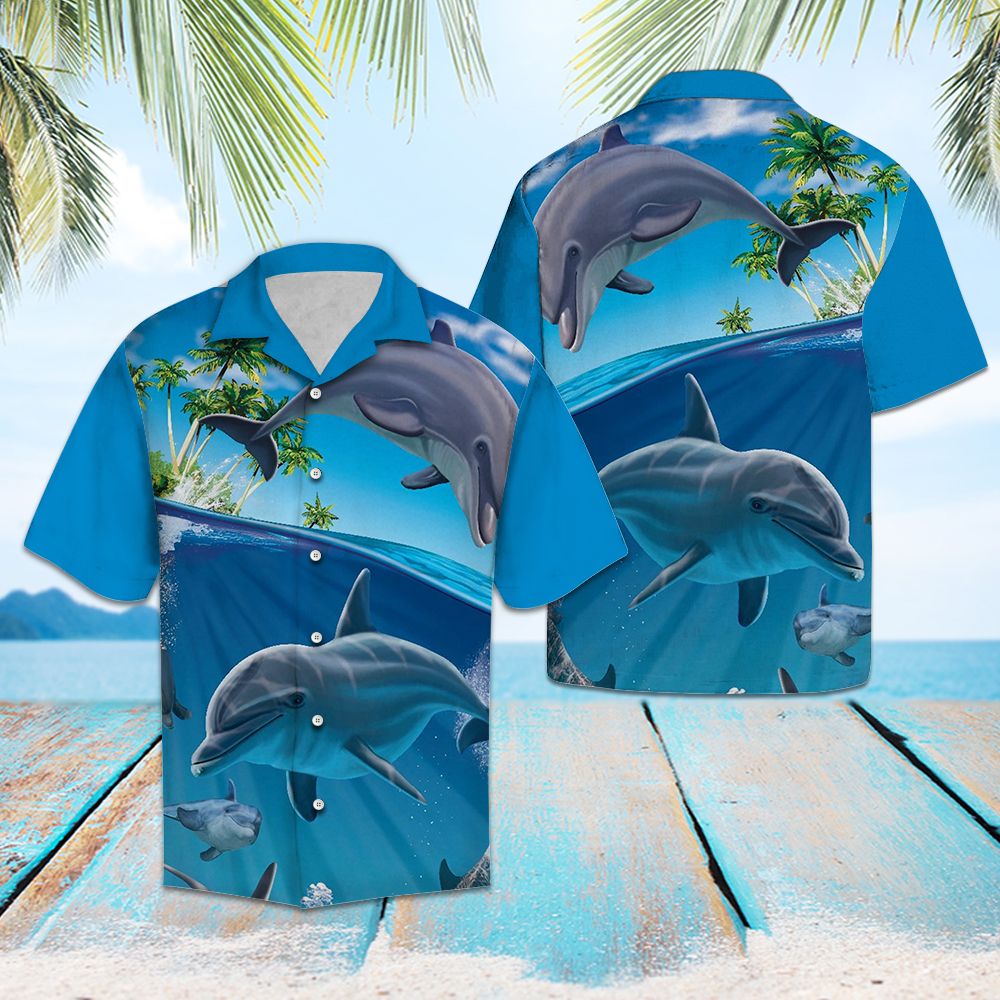 Island Dolphin Beach G5703 - Hawaii Shirt