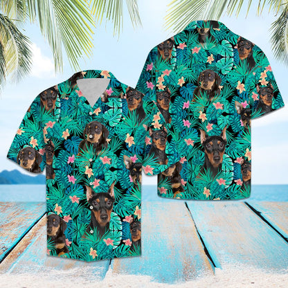 German Pinscher Tropical T0307 - Hawaii Shirt