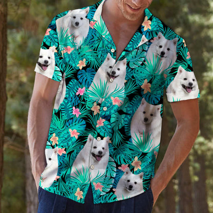 Japanese Spitz Tropical T0307 - Hawaii Shirt