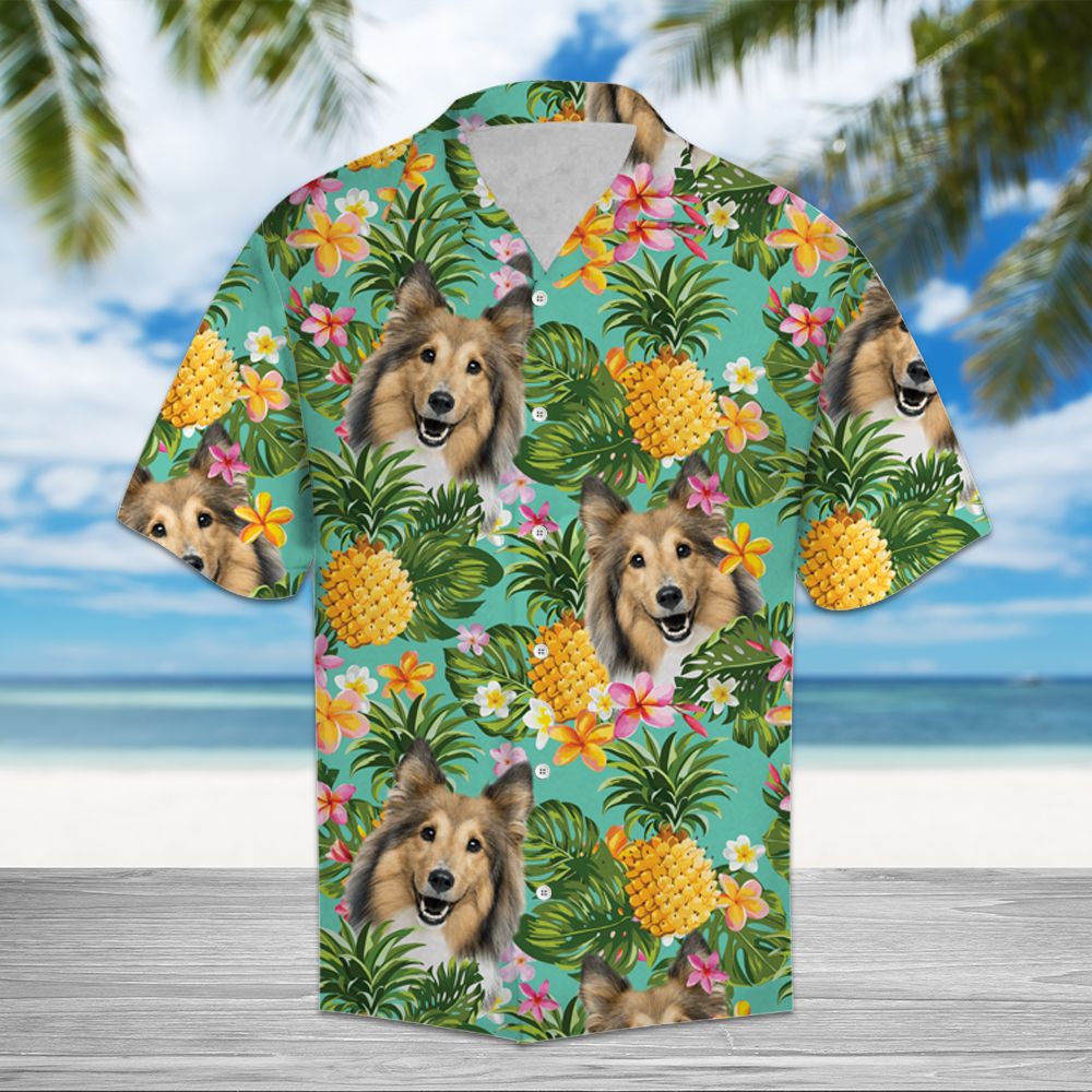 Tropical Pineapple Shetland Sheepdog H3721 - Hawaii Shirt