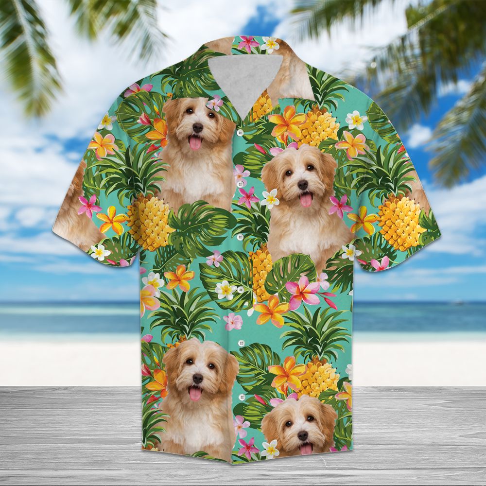 Tropical Pineapple Havanese H3725 - Hawaii Shirt