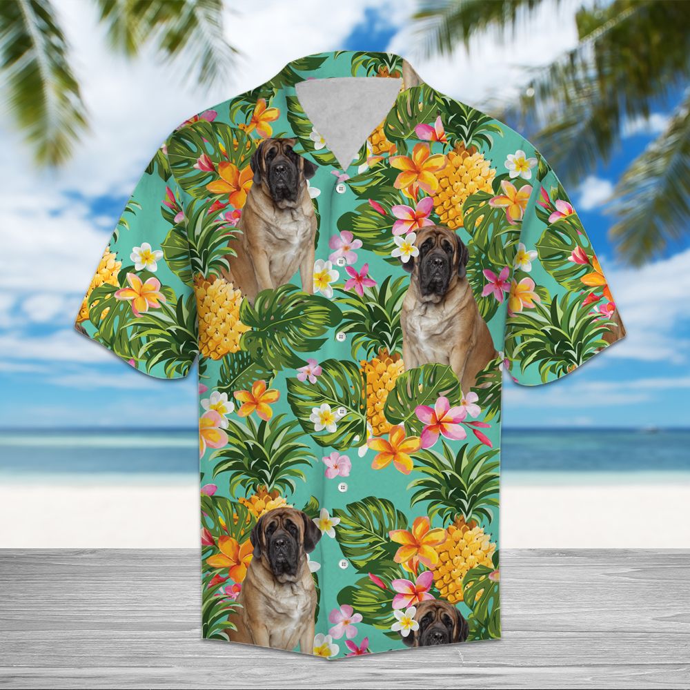 Tropical Pineapple Mastiff H3726 - Hawaii Shirt