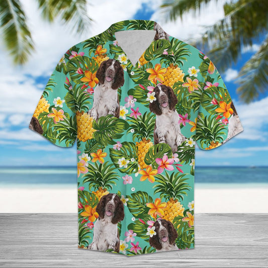 Tropical Pineapple English Springer Spaniel H3728 - Hawaii Shirt