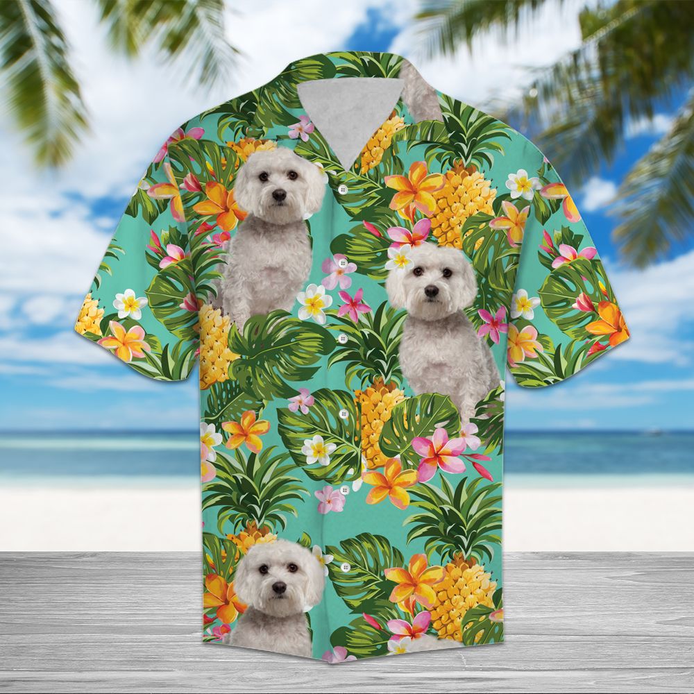 Tropical Pineapple Maltese H3729 - Hawaii Shirt