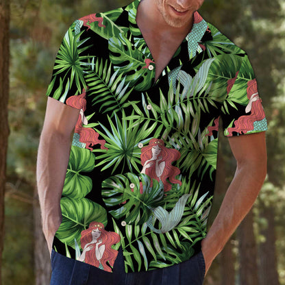 Mermaid Green Tropical G5703 - Hawaii Shirt