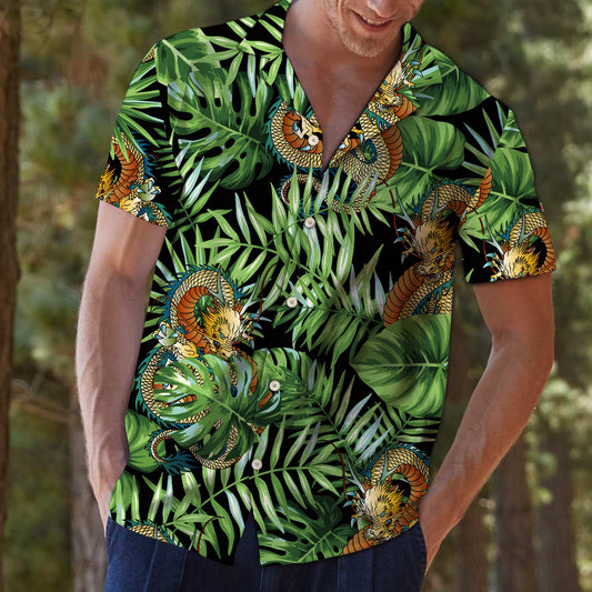 Dragon Green Tropical G5703 - Hawaii Shirt