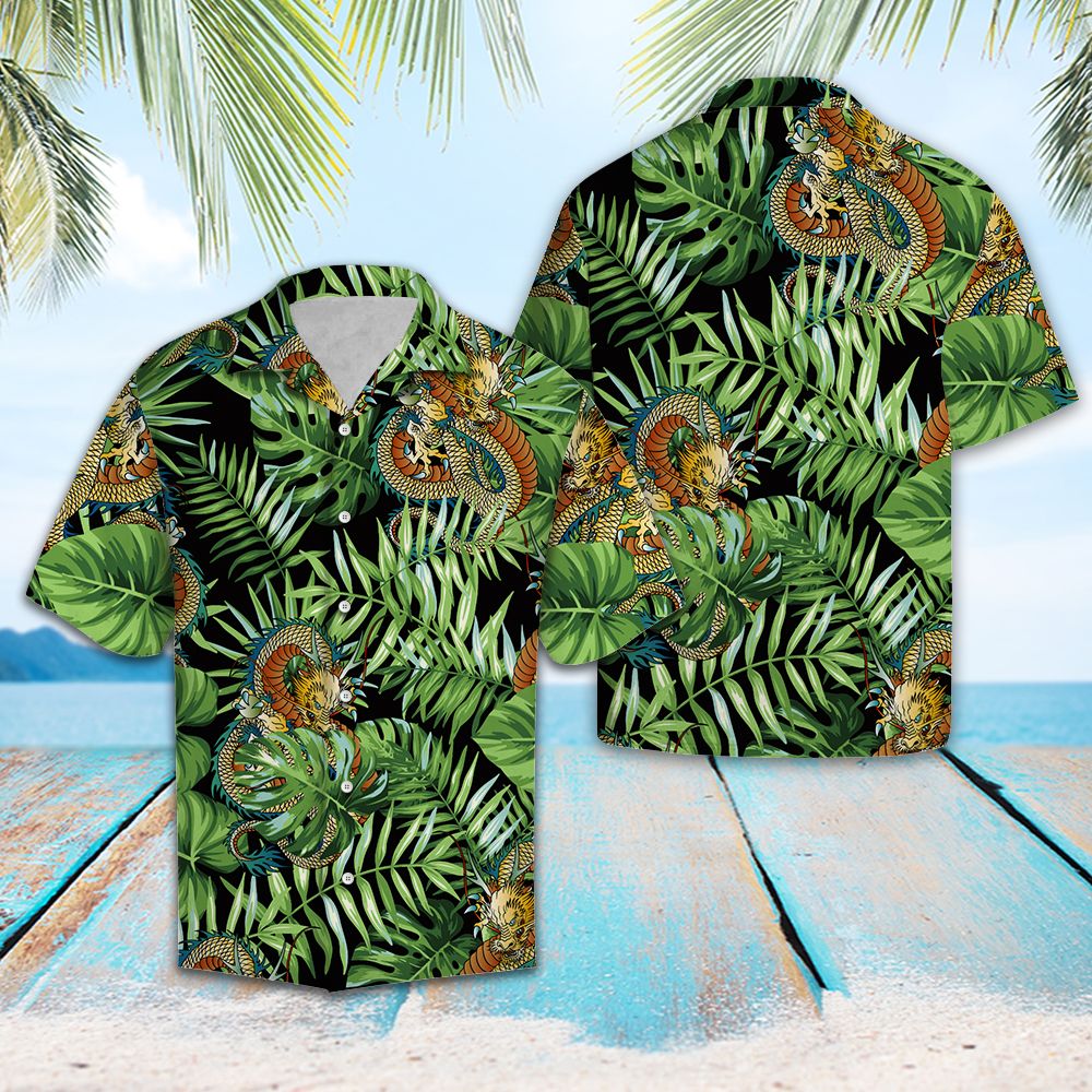 Dragon Green Tropical G5703 - Hawaii Shirt