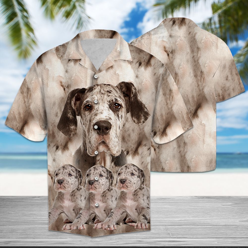 Funny Great Dane D0307 - Hawaii Shirt