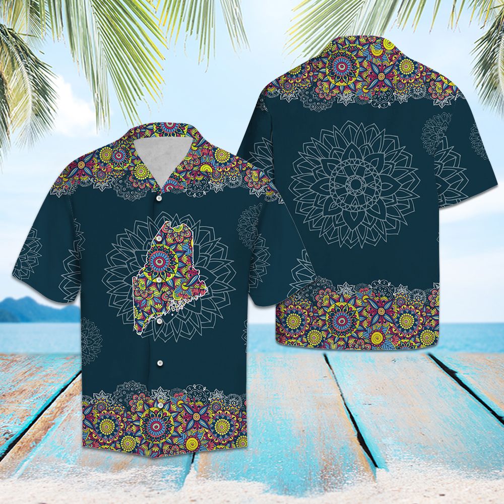 Maine Mandala T0307 - Hawaii Shirt