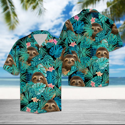 Sloth Tropical T0307 - Hawaii Shirt