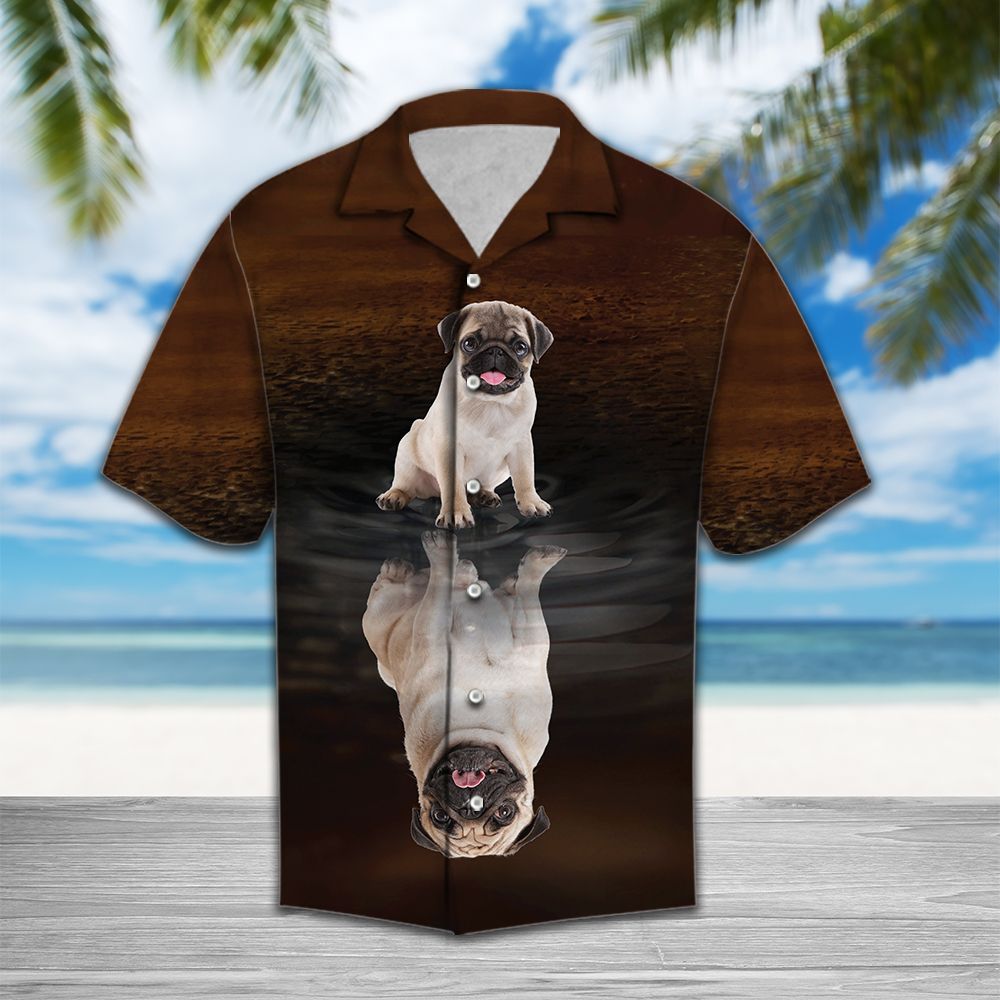 Cute Pug H3743 - Hawaii Shirt