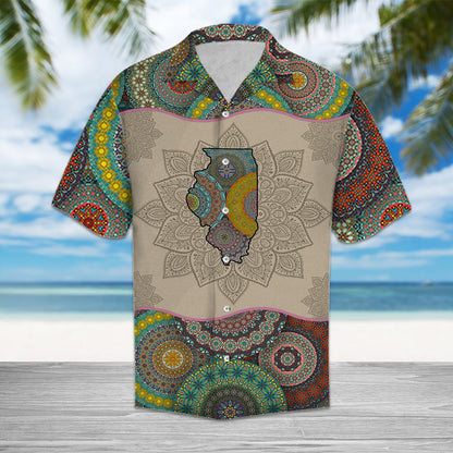 Awesome Illinois Mandala H27020 - Hawaii Shirt