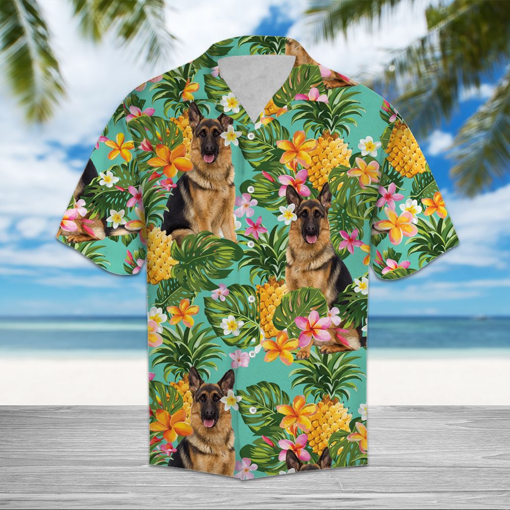 Tropical Pineapple German Shepherd H37007 - Hawaii Shirt