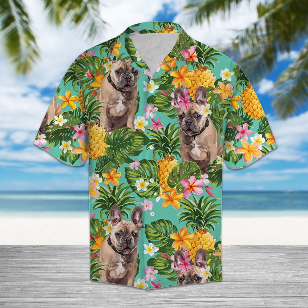 Tropical Pineapple Bulldog H37009 - Hawaii Shirt