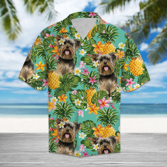Tropical Pineapple Yorkshire Terrier H37011 - Hawaii Shirt