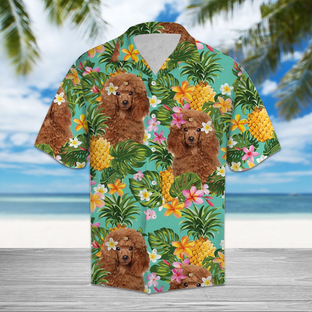 Tropical Pineapple Poodle H37012 - Hawaii Shirt