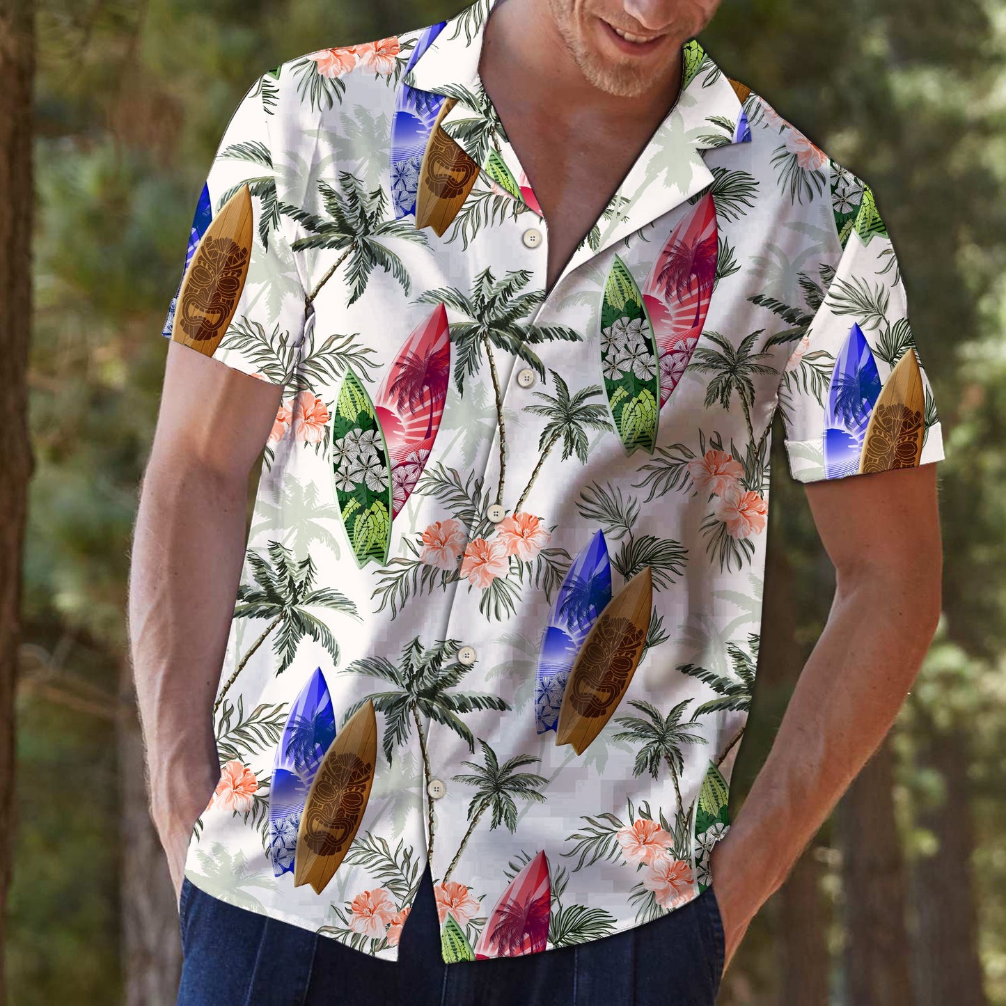 Surfboard Tropical Vintage T0307 - Hawaii Shirt