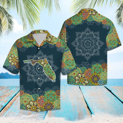 Florida Floral Mandala G5703 - Hawaii Shirt