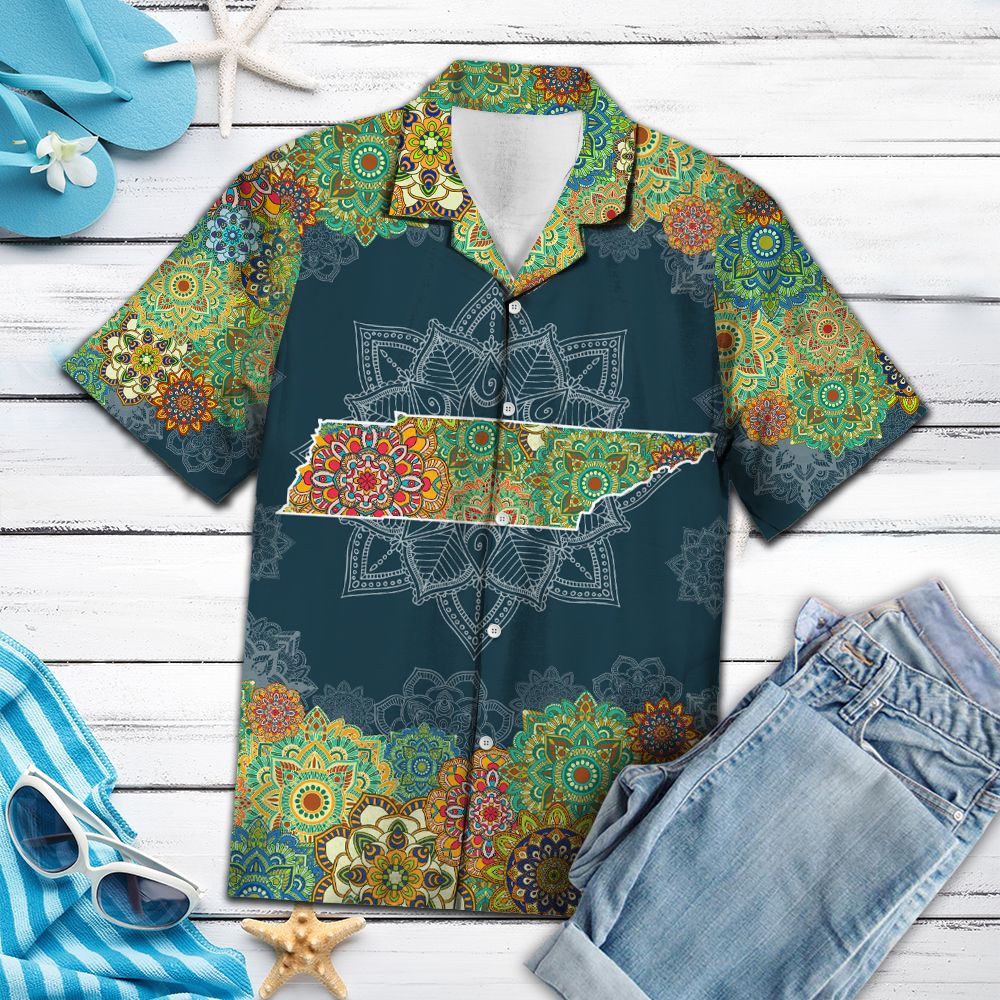 Tennnessee Floral Mandala G5703 - Hawaii Shirt