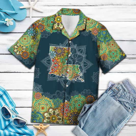 Louisiana Floral Mandala G5703 - Hawaii Shirt