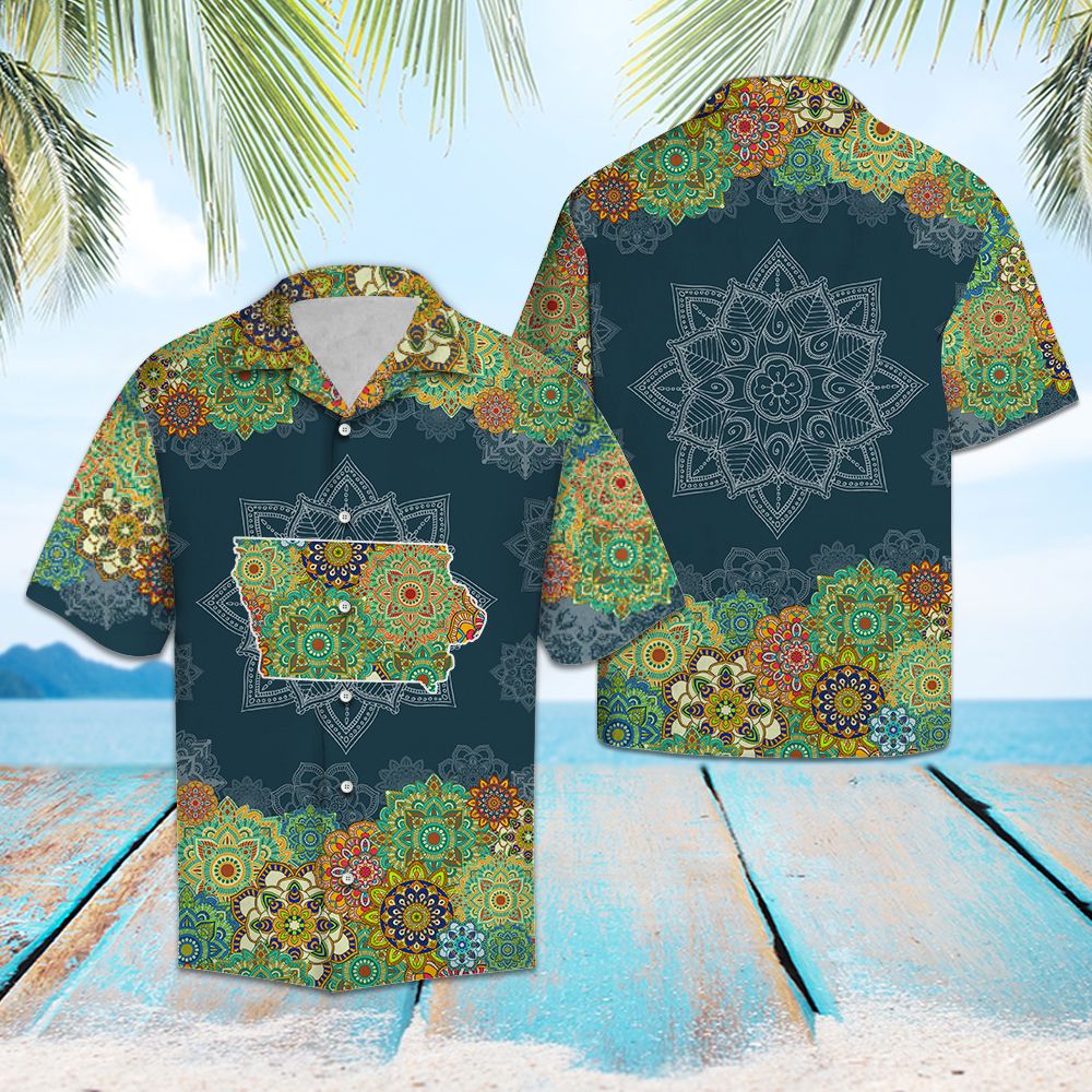 Iowa Floral Mandala G5703 - Hawaii Shirt