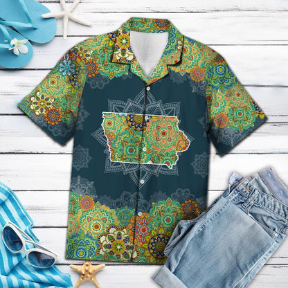 Iowa Floral Mandala G5703 - Hawaii Shirt