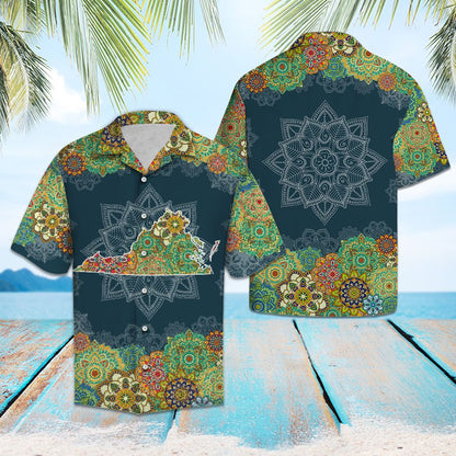 Virginia Floral Mandala G5703 - Hawaii Shirt