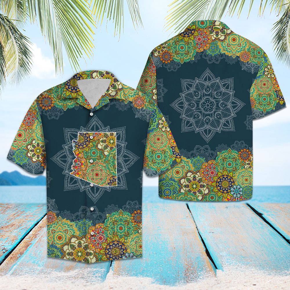 Arizona Floral Mandala G5703 - Hawaii Shirt