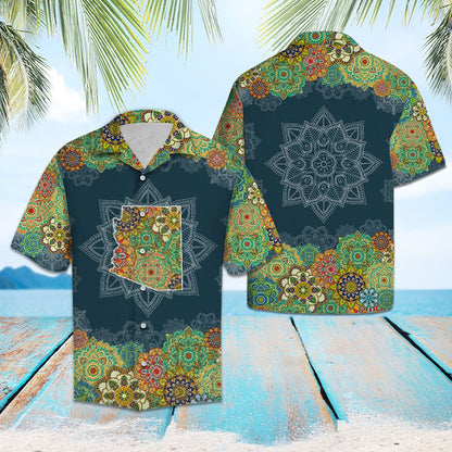 Arizona Floral Mandala G5703 - Hawaii Shirt