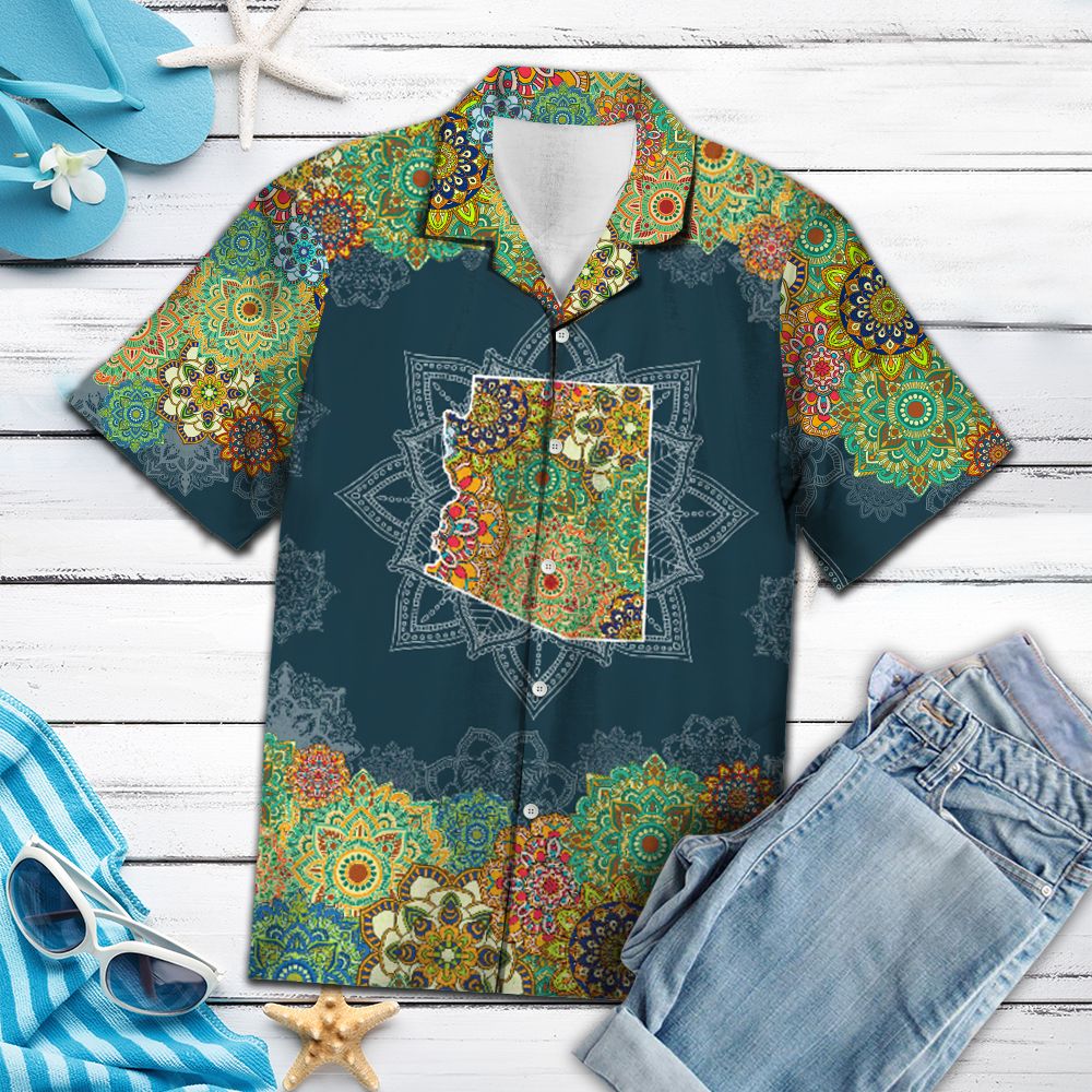 Arizona Floral Mandala G5703 - Hawaii Shirt