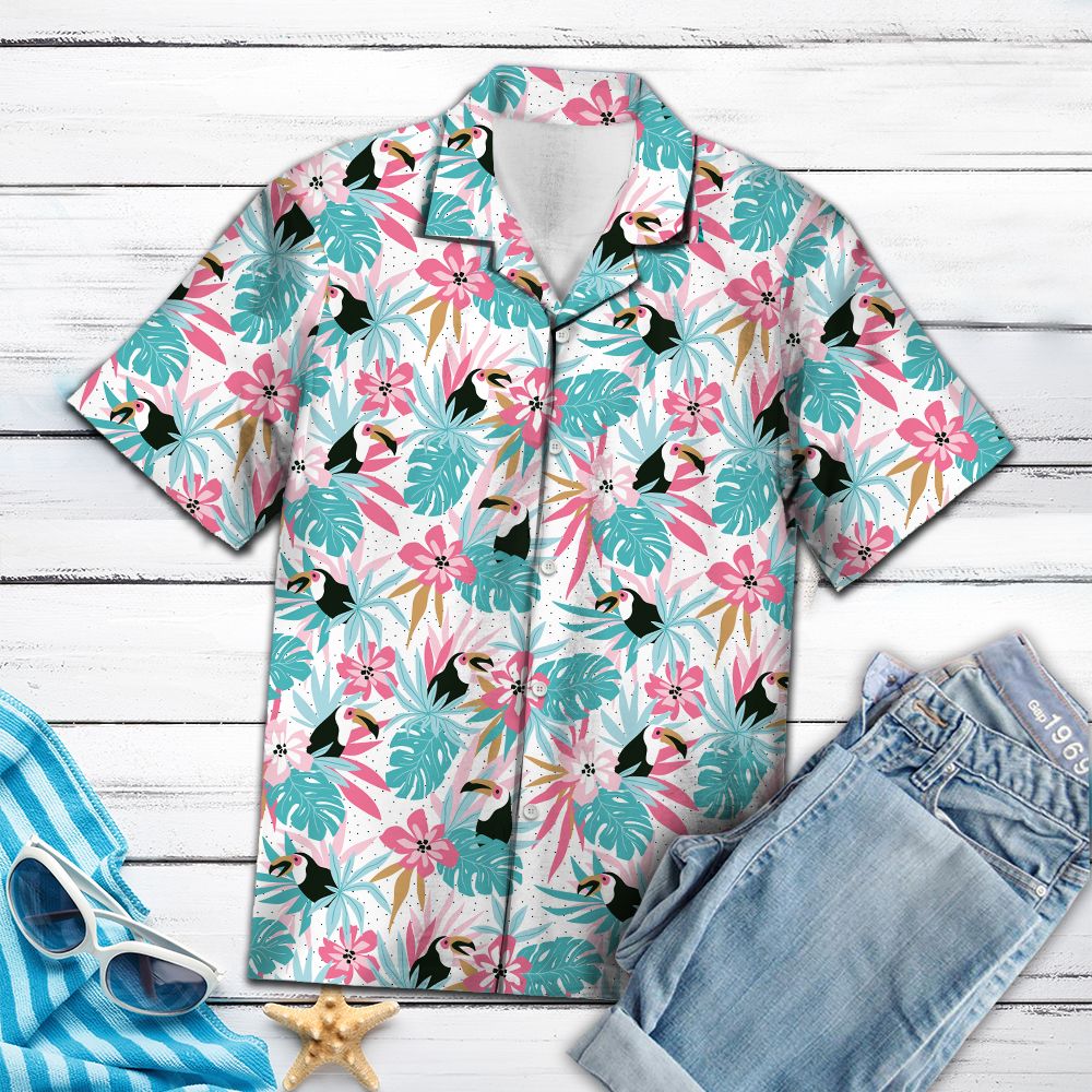 Toucan Bird Flower T0607 - Hawaii Shirt