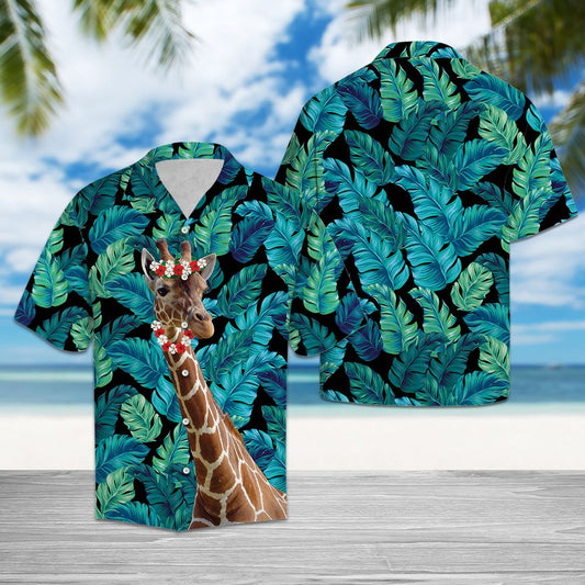 Giraffe Flower Crown G5706 - Hawaii Shirt