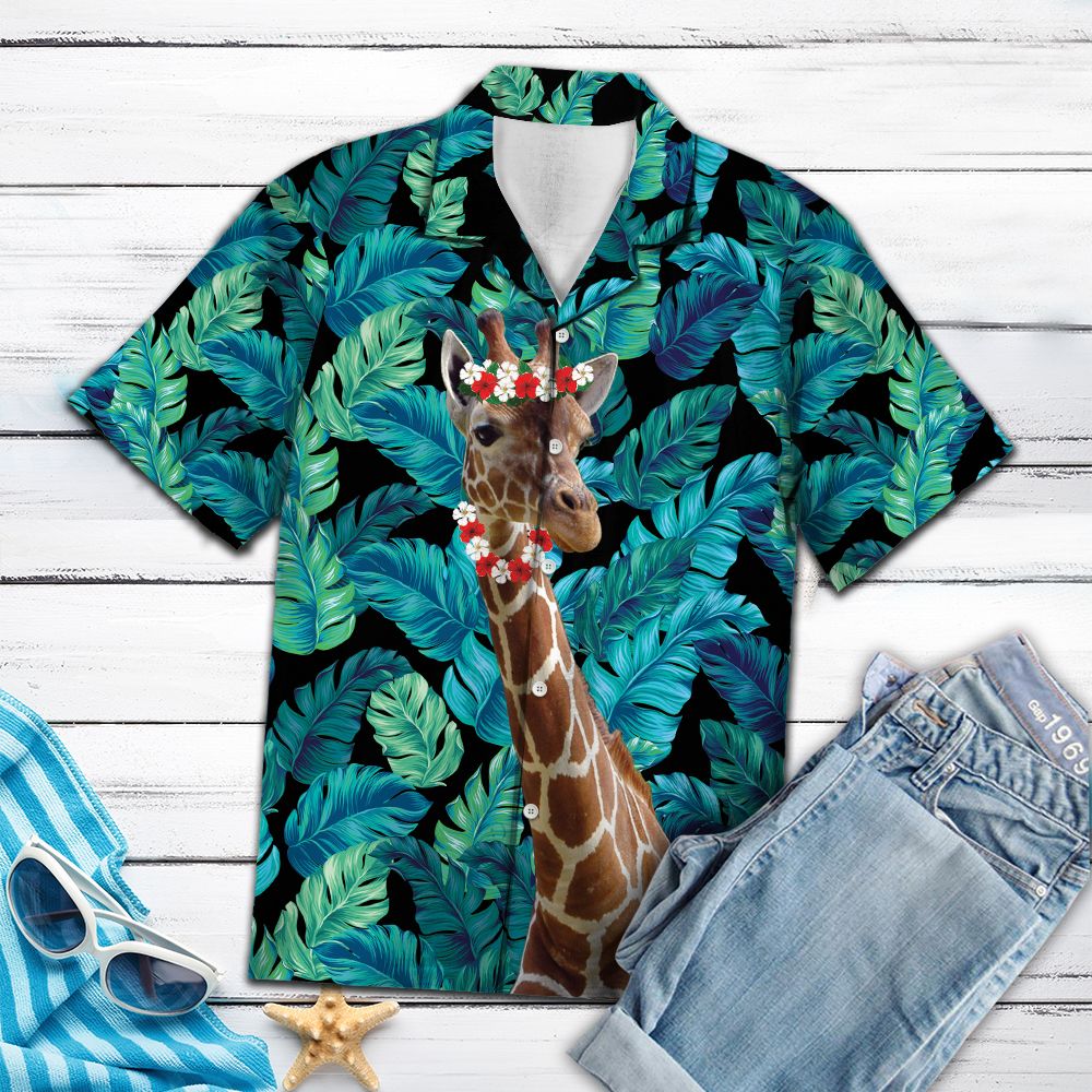 Giraffe Flower Crown G5706 - Hawaii Shirt
