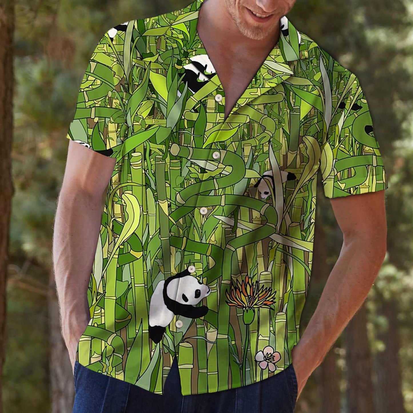 Bamboo Panda G5706 - Hawaii Shirt
