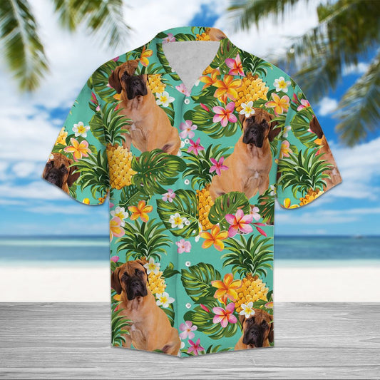 Tropical Pineapple Bullmastiff H37021 - Hawaii Shirt