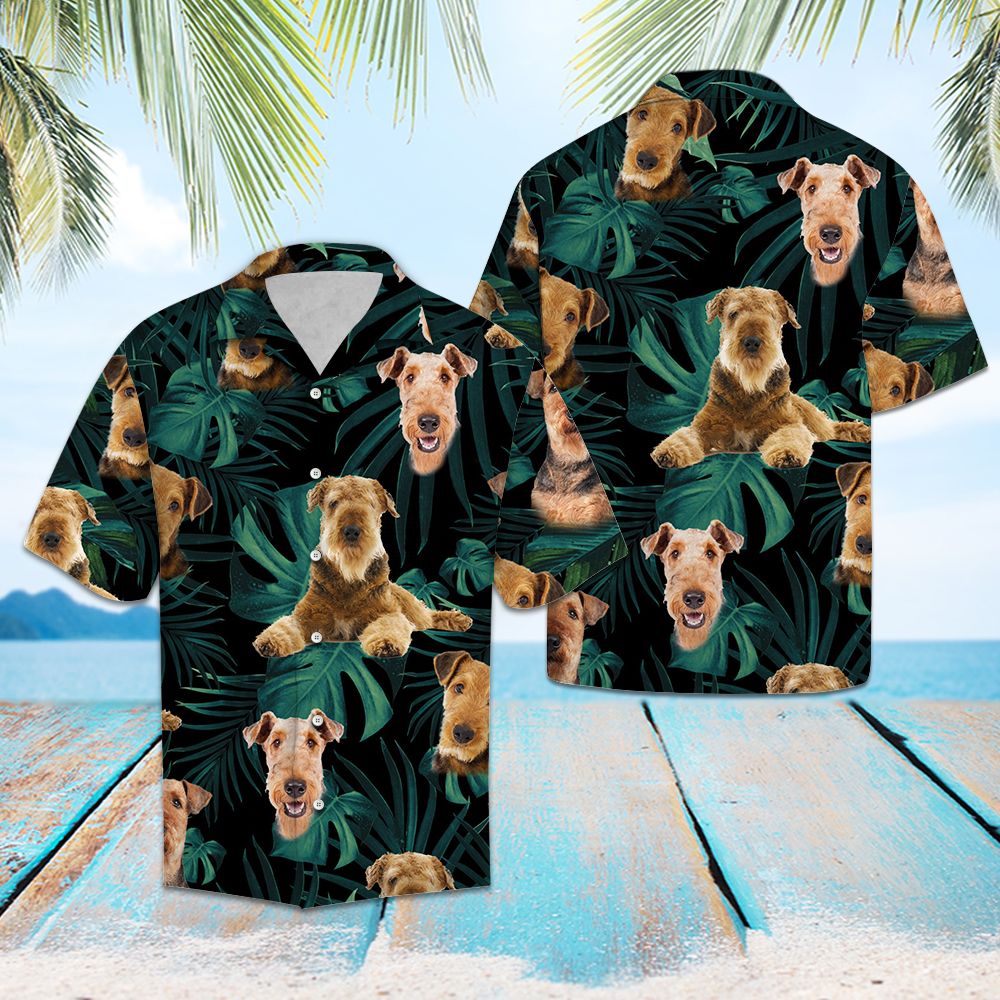 Airedale Terrier Tropical Jungle G5706 - Hawaii Shirt