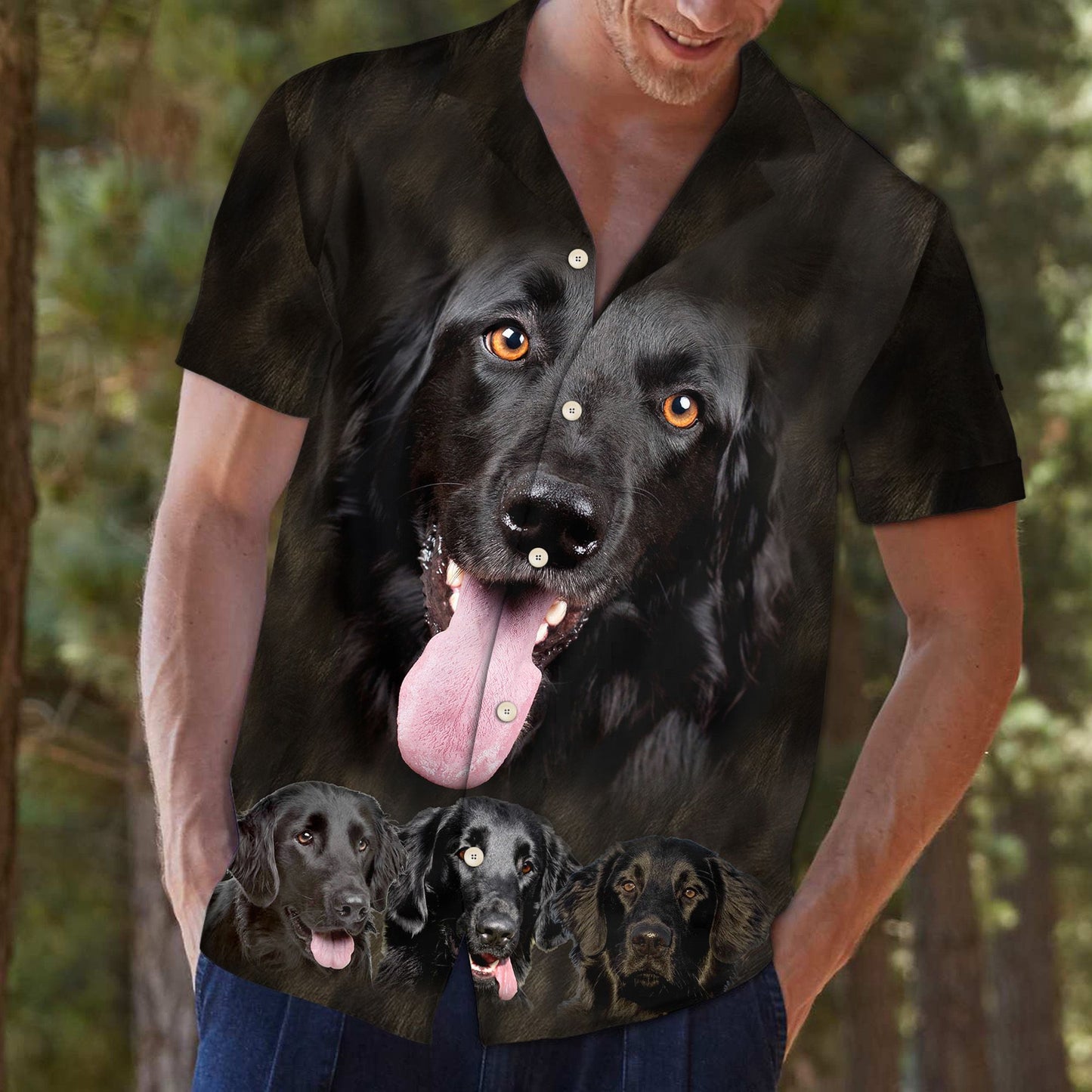 Flat Coated Retriever Great D0607 - Hawaii Shirt