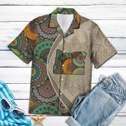 Oregon Mandala H67005 - Hawaii Shirt