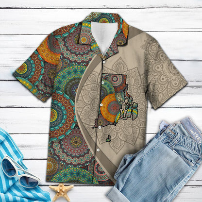 Rhode Island Mandala H67007 - Hawaii Shirt